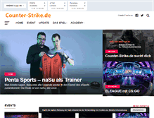 Tablet Screenshot of counter-strike.de